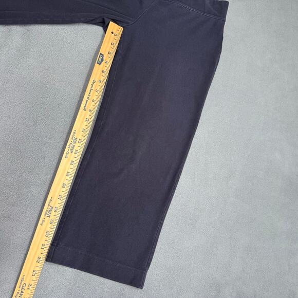 Lands End Starfish Crop Pants Womens M 10-12 Black Casual Lounge Comfy - Picture 8 of 13